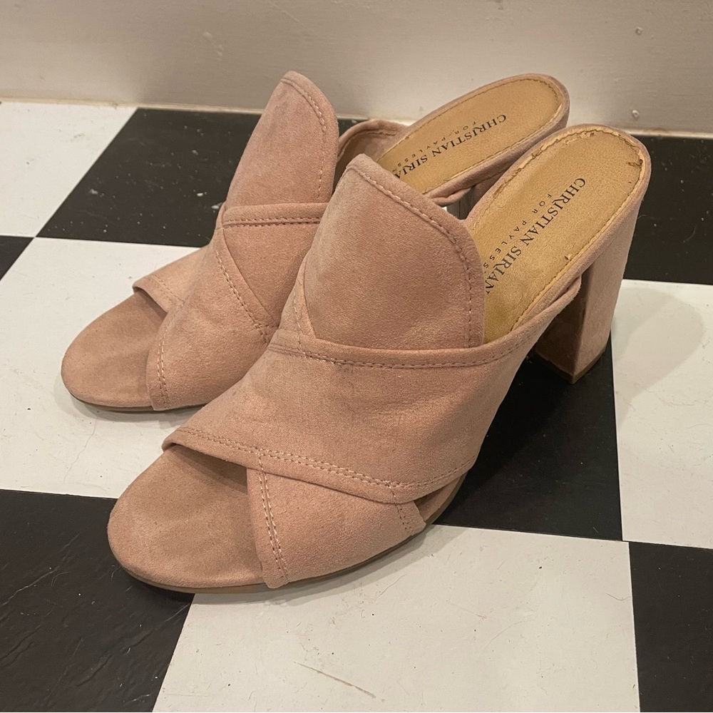 Christian Siriano for Payless, blush colored heels 8.5